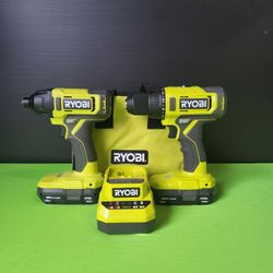 Ryobi Drill And Impact Combo Kit