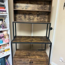 Rustic Brown  5-Tier Kitchen Bakers Rack