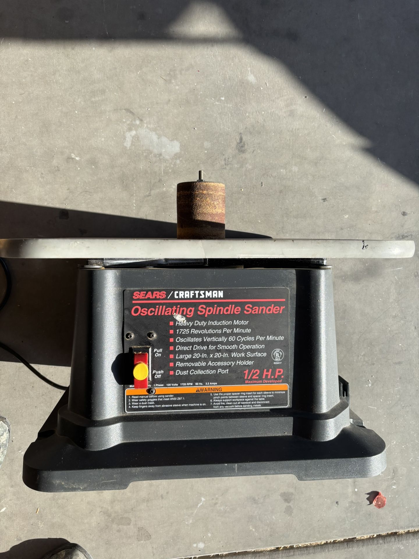 Craftsman Oscillating Spindle Sander