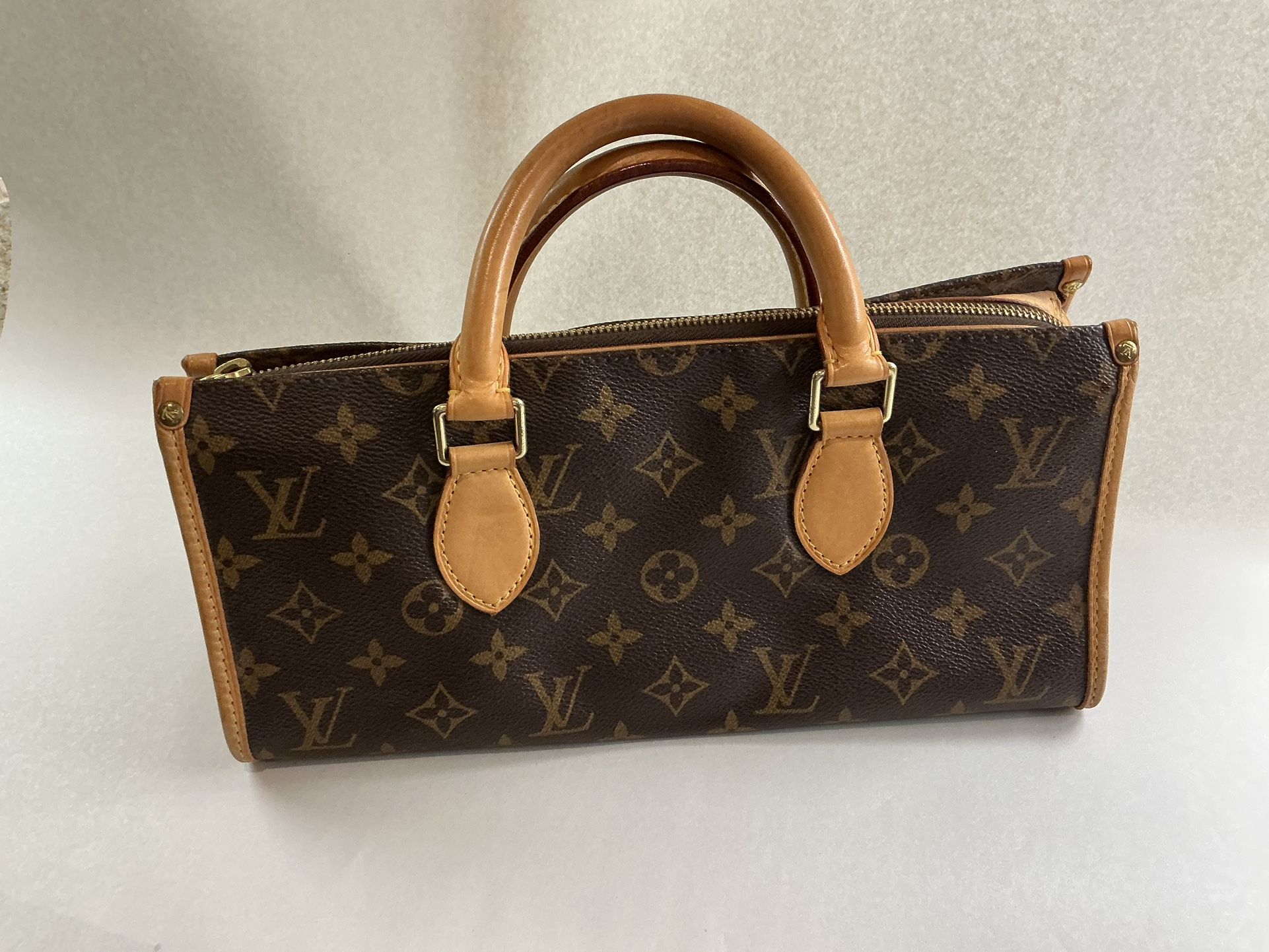 Louis Vuitton Popincourt Satchel/Top Handle Bag One Size Brown Canvas/Leather