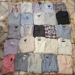 25 Used Brand Name Shirts. Size Medium 