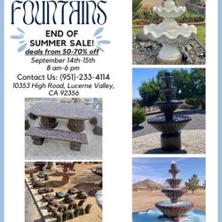 FOUNTAINS FOR SALE!! 