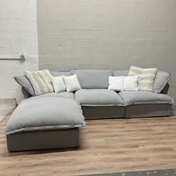 Light Gray Cloud Sectional (NEW)