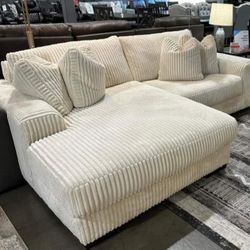 White Sofa Chaise Sectional 
