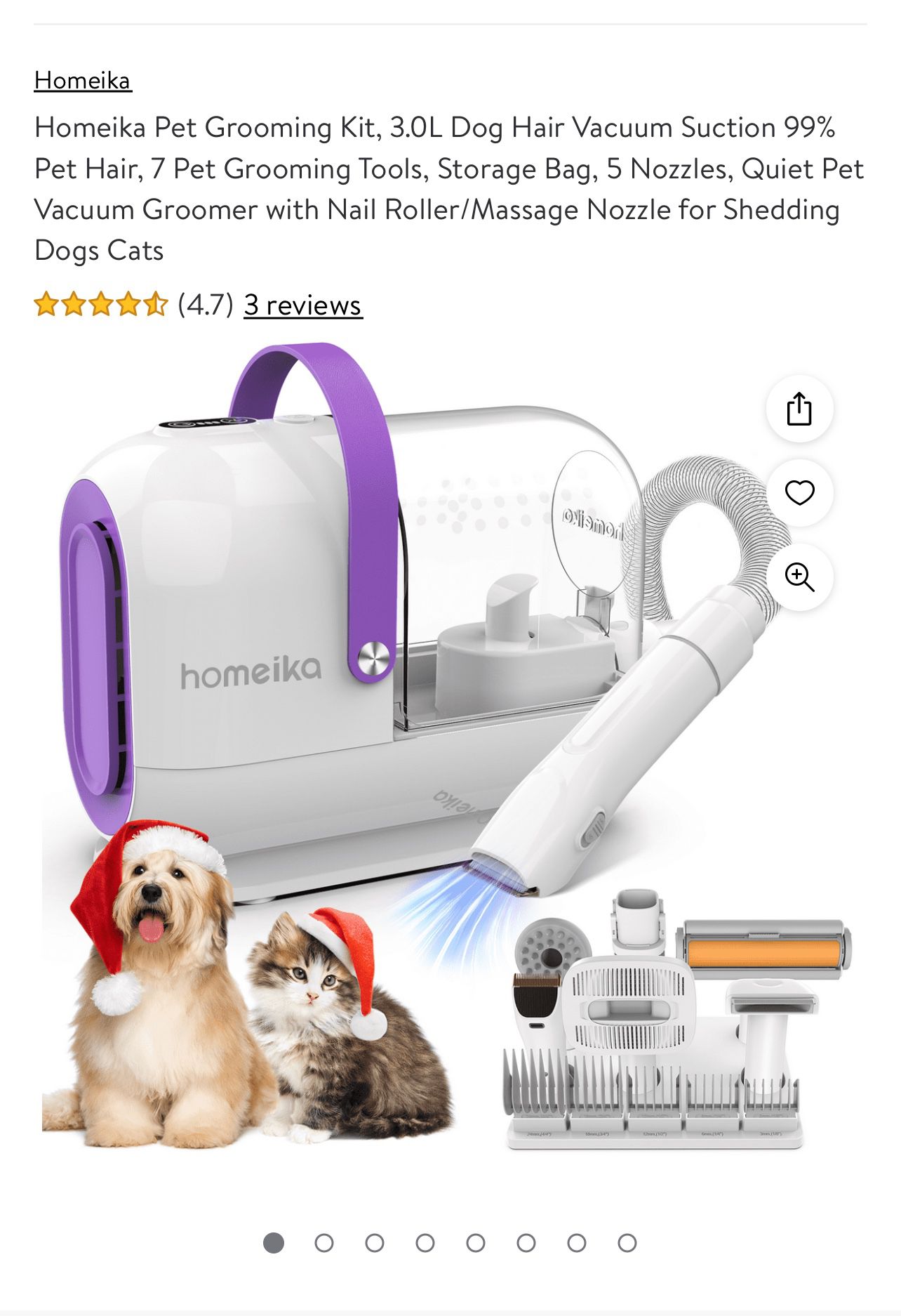 Homeika Pet Grooming Vacuum 