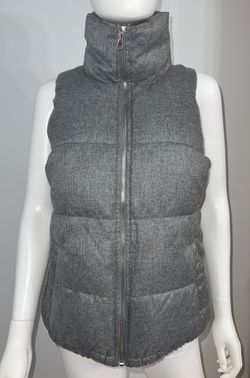 Old Navy XS Heather Grey Puffer Vest
