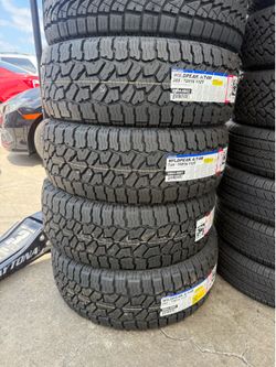 265/70/16 Falken at4w 4 New Tires Installed And Balanced 50,000 Miles Warranty