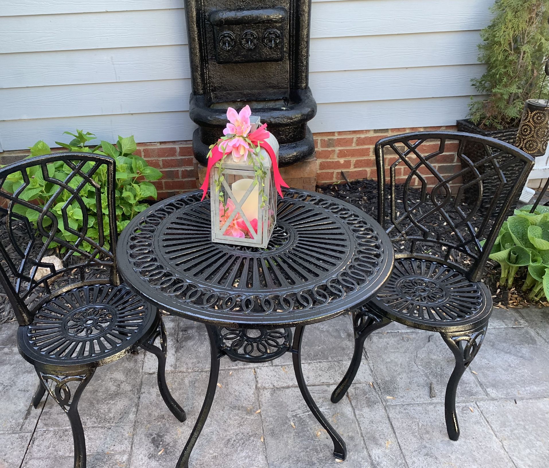 Beautiful Antique Cast Iron Bistro Set for Sale in Wake Forest, NC