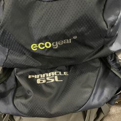 Ecogear 65L Back Pack Like New