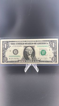 Rare one dollar bill