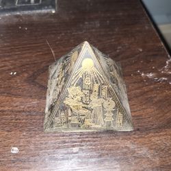 Vintage Brass Pyramid