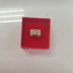 Mens Fashion Ring 14K 11.1G 0.6 Karat Natural Diamonds 