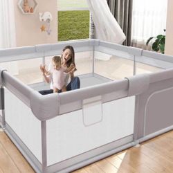 Baby Playpen 50x50 Inch, Play Pens for Babies and Toddlers Baby Fence Baby Play Yards for Indoor & O
