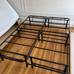 Folding Metal Queen Bed Frame