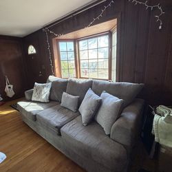 Gray 3 seat couch