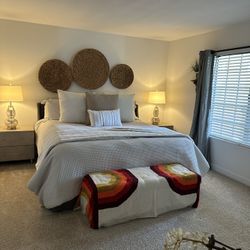 Storage Bed frame And King Mattress 