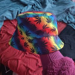 420 Rainbow Bucket Hat
