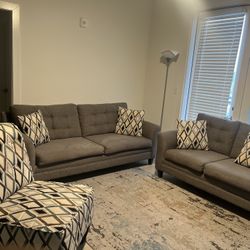 Cozy 3-Piece Furniture Set + Area Rug 