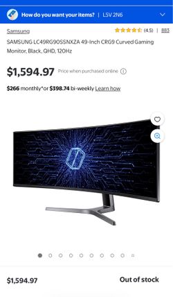 49" Samsung Curved HDR LED Gaming Monitor