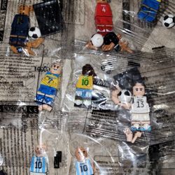 New All Star Soccer Player 8 mini figure set