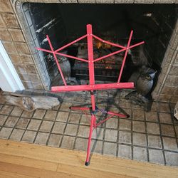 On Stage Stands Sheet Music Stand Red
