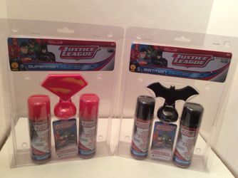 Superman & Batman silly string gift sets