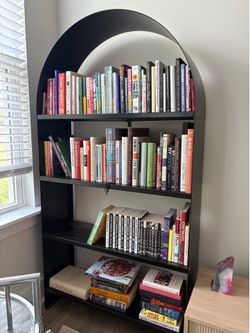 Urban Outfitters Home Black Metal Arch Bookshelf