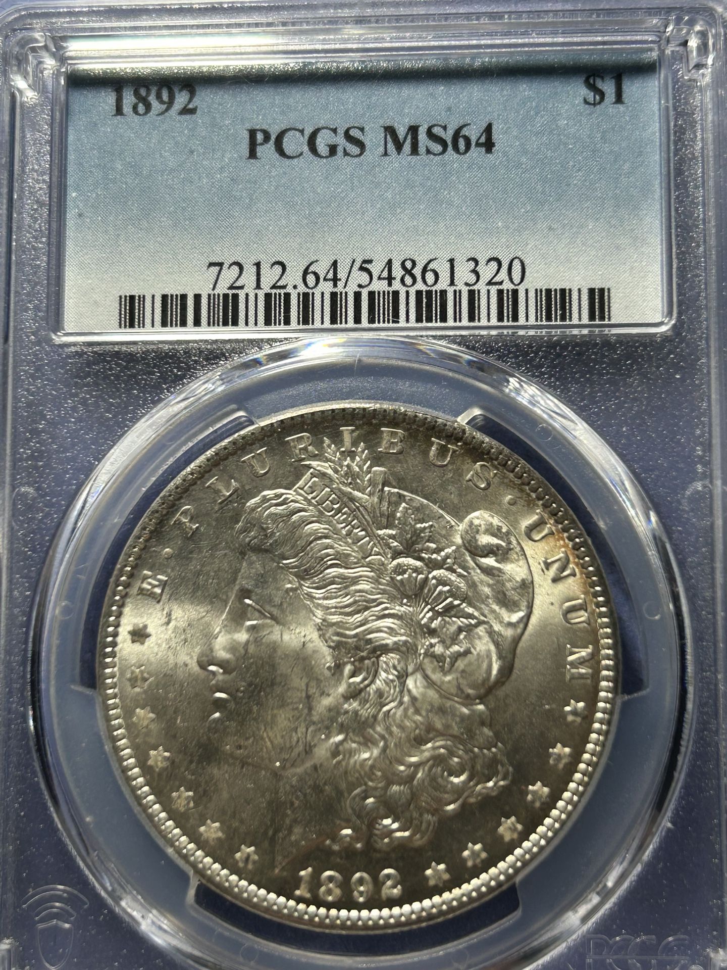 1892 Morgan $1 Ms64