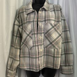 Womens Plaid Flannel Shacket