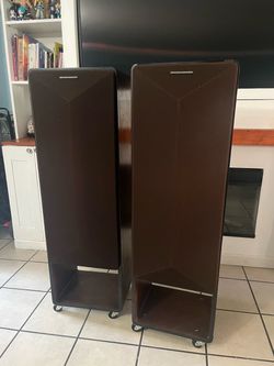 a vintage pair of Marantz  speakers