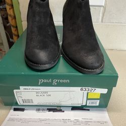 Bootie  Boots Paul Green Delgado 7.5 black suede new?