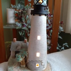 Vintage Lefton Cape Florida Lighthouse Nightlight 