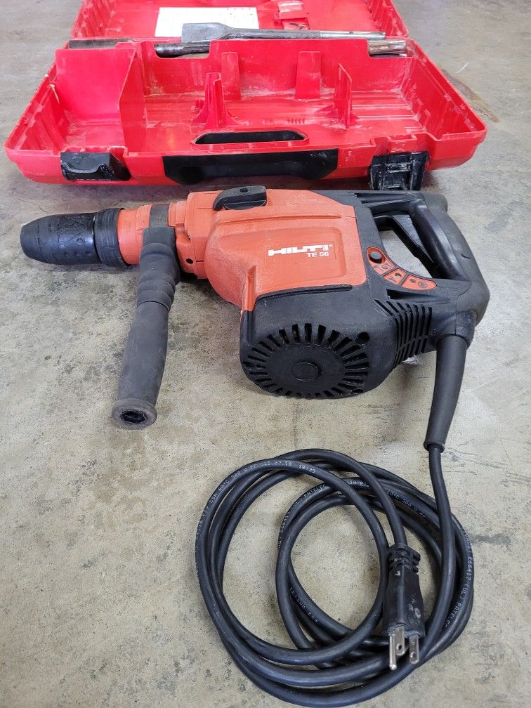 Hilti TE56 Rotary Chipping Hammer Drill SDS, With Drill Bits, Chipping