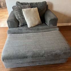 Oversized Chair And Ottoman 