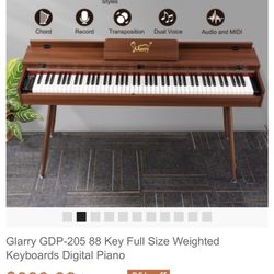 Glarry GDP-205 88 Key Full Size Weighted Keyboards Digital Piano Worth $349