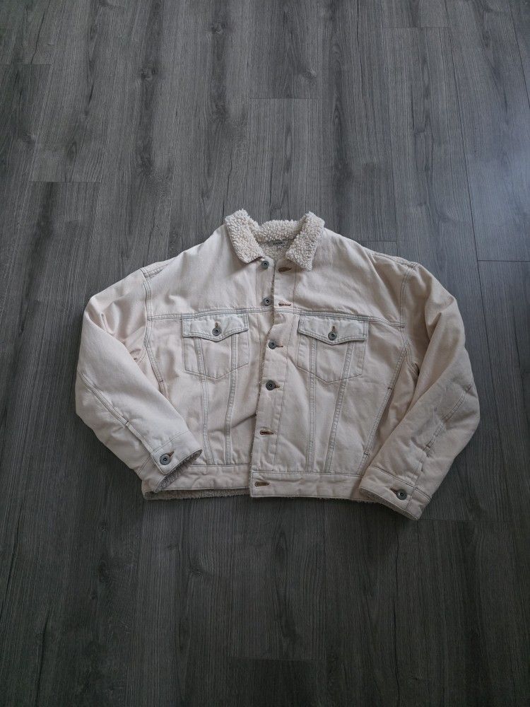 Yeezy Season 5 Sherpa Denim Work Jacket Mens Size Medium