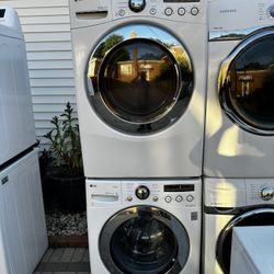 LG front load washer and gas dryer
