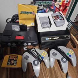 🎮 Nintendo 64 Star Fox + Donkey Kong Complete Bundle w/ Storage Tower — $350 OBO