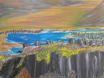 Acrylic painting by Frederick Agnew.