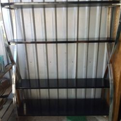 Chrome And Black Shelf 