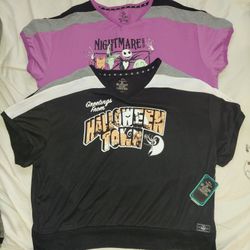 2 Women's Nightmare Before Christmas PJ Tops - Size 2x