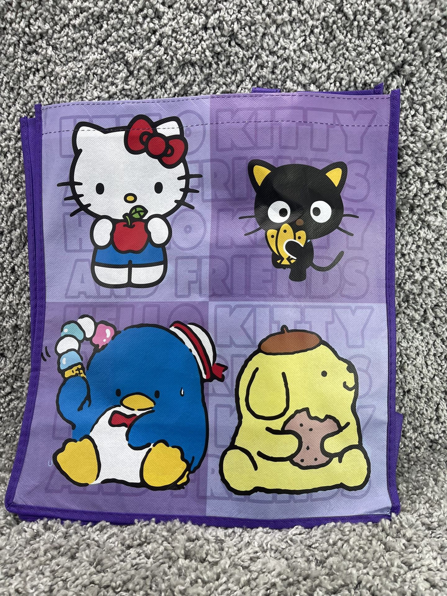 Hello Kitty Cinnamonroll Chococat Reusable Tote Bag Kawaii Sanrio Characters New