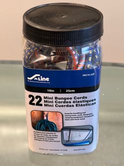 New S-Line XB210-22P Mini Bungee Cords 10-Inch, 22-Piece Jar