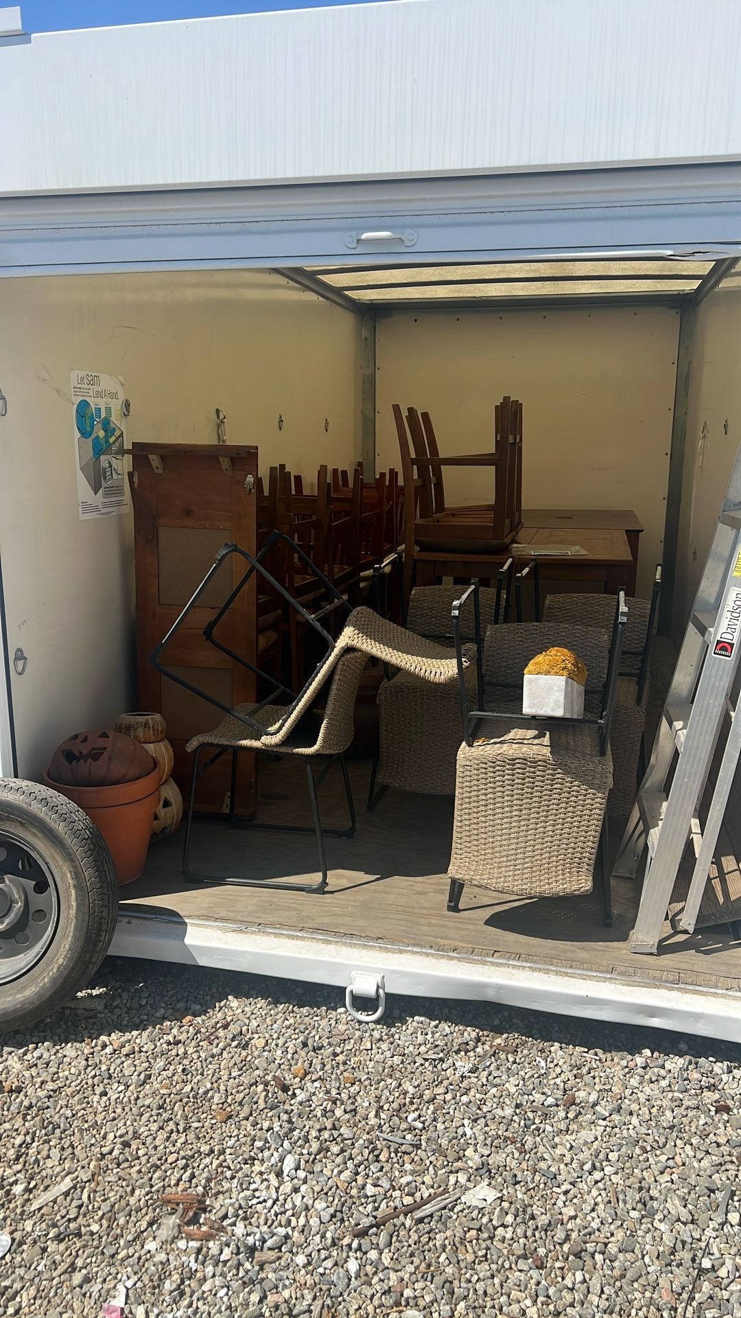 Tables and chairs