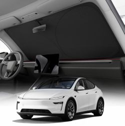 REEVAA 3rd 2026 Tesla Model Y (Juniper) Windshield Sunshade | Dual-Layer Heat & Sun Defense