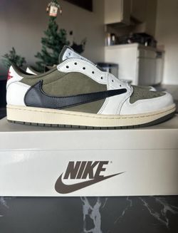 🔥 Air Jordan 1 Retro Low OG x Travis Scott “Medium Olive” Size 12 | Brand New 🔥