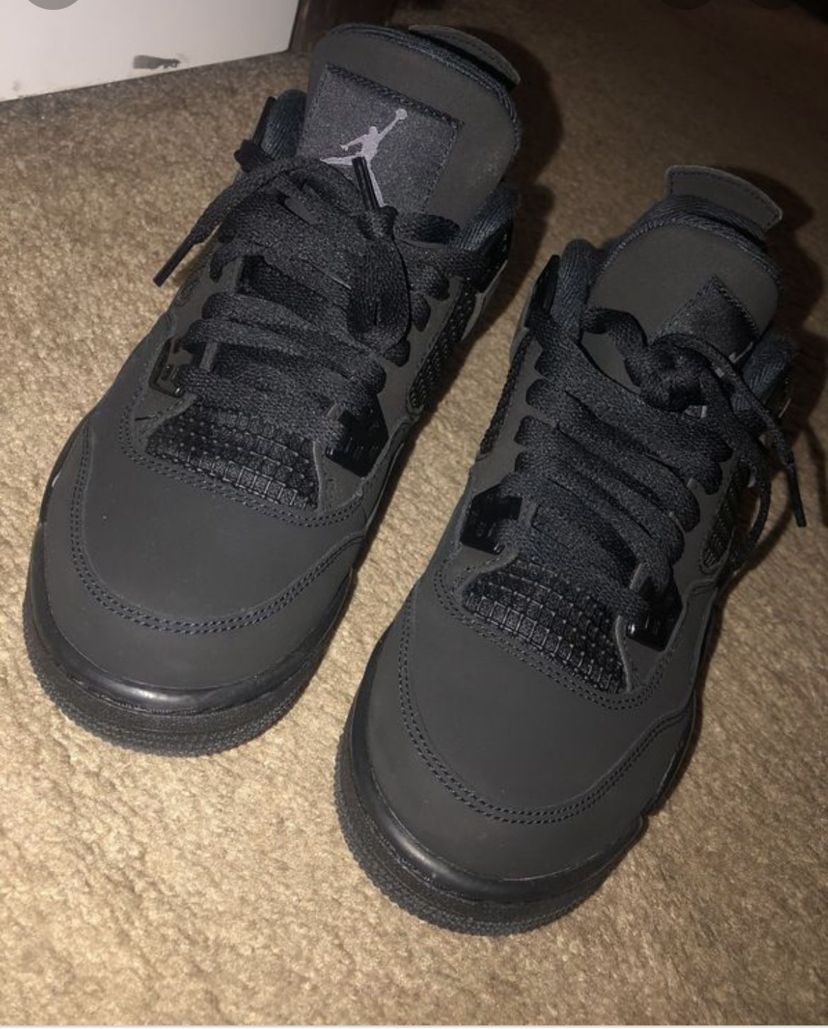 Size 10.5 Black Cat Jordan 4s