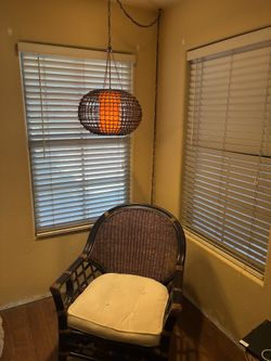 Chair And Hanging Lamp