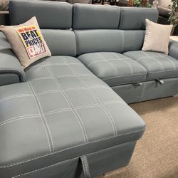 Pullout Sleeper Sectional $1299🩵😍🥰