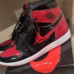 Jordan 1 Retro High OG Patent Bred Size 13